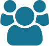 icon representing a group of physical therapists