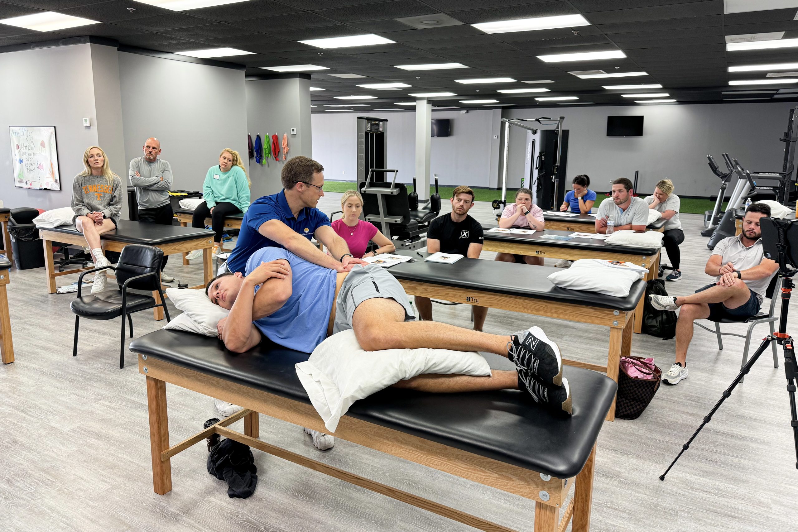 in-person physical therapy continuing education course demonstration
